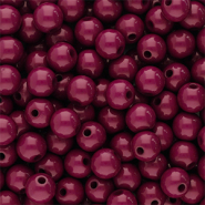 8 mm acrylic beads shiny Burgundy Brown