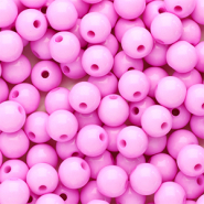 8 mm acrylic beads shiny Pink