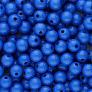 6 mm acrylic beads shiny Blue
