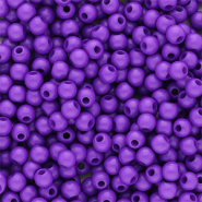 4 mm acrylic beads shiny Dark Purple