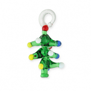 Glass charms Christmas tree Green-Multicolour