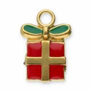 Stainless steel charms Christmas gift Gold-Red-Green