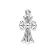 Stainless steel charms cross Silver