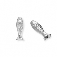 Stainless steel beads fish Silver