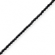 Top faceted beads Black