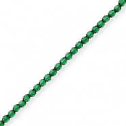 Top faceted beads Emerald Green
