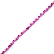 Top faceted beads Metallic Fuchsia Pink