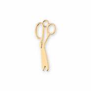 Metal charms scissors Gold