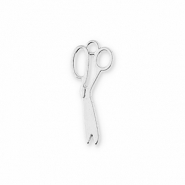 Metal charms scissors Silver