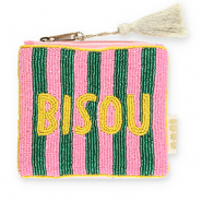 BY31&reg; Pouch "Bisou" Light Pink-Green-Yellow-Gold
