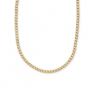 Stainless steel necklaces chain link Gold