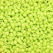 Glass seed beads 6/0 (4mm) Lime Yellow