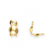 Stainless steel findings calottes 2mm Gold