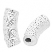 Stainless steel beads tube Silver