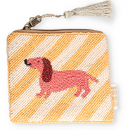 BY31&reg; Pouch dachshund Off White-Yellow-Brown-Gold