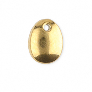 Stainless steel charms oval Gold