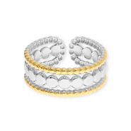 Stainless steel rings Silver-Gold