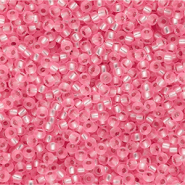 Miyuki seed beads 11/0 Pink Transparent Silver Lined 11-0022