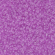 Miyuki seed beads 15/0 Violet Lined Crystal 15-0222