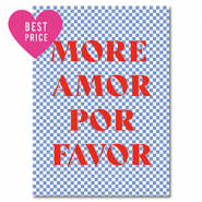 BY31® Jewellery cards "More amor" Light Blue-White-Red