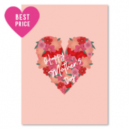Jewellery cards "happy mother's day" Peach Pink
