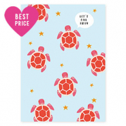 Jewellery cards "Let's sail away" Light Blue-Red