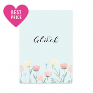 Jewellery cards "Viel Glück" Light Blue