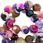 Natural stone beads Agate 8mm Multicolour