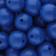 18 mm DQ acrylic beads shiny Dazzling Blue 18-3949 Tcx