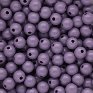 10 mm DQ acrylic beads shiny Purple Haze 18-3718 Tcx