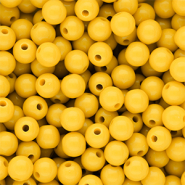 10 mm DQ acrylic beads shiny Vibrant Yellow 13-0858 Tcx