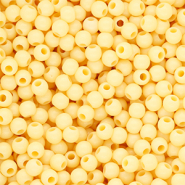 6 mm DQ acrylic beads shiny Pastel Yellow 11-0616 Tpg