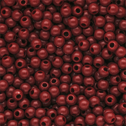 4 mm DQ acrylic beads shiny Salsa 18-1657 Tcx