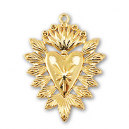 Metal charms heart Gold