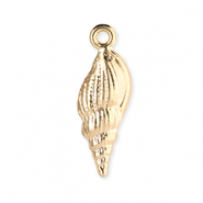 Metal charms shell Gold