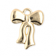 Metal charms bow Gold