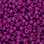 Glass seed beads 6/0 (4mm) Purple