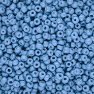Glass seed beads 8/0 (3mm) Light Blue