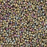 Glass seed beads 12/0 (2mm) Metallic Shine Multicolour Galaxy