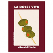 BY31&reg; Jewellery cards "La dolce vita" Bordeaux Red-Off White-Olive Green-Orange