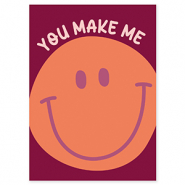 BY31&reg; Jewellery cards "You make me" Port Red-Orange-Light Pink-Purple