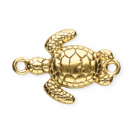 Stainless steel findings connector turtle Gold