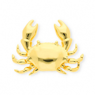 Eco-brass&reg; metal charms crab Gold