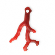 Acrylic charms coral Red