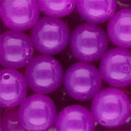 16 mm DQ&reg; acrylic beads shiny Purple