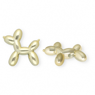 Acrylic beads shiny balloon&nbsp;dog Gold
