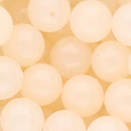 18 mm DQ&reg; acrylic beads shiny Light Peach