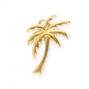 Stainless steel charms palmtree Gold