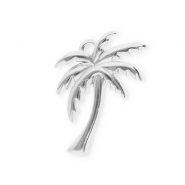 Stainless steel charms palmtree Silver