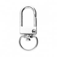 Stainless steel findings key chain 32mm Silver